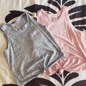 Victoria's Secret PINK Front Tie Crop Top BUNDLE